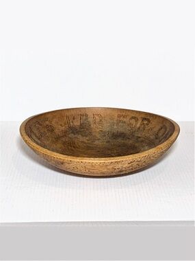 Vintage Hand Carved Large Wooden Bowl